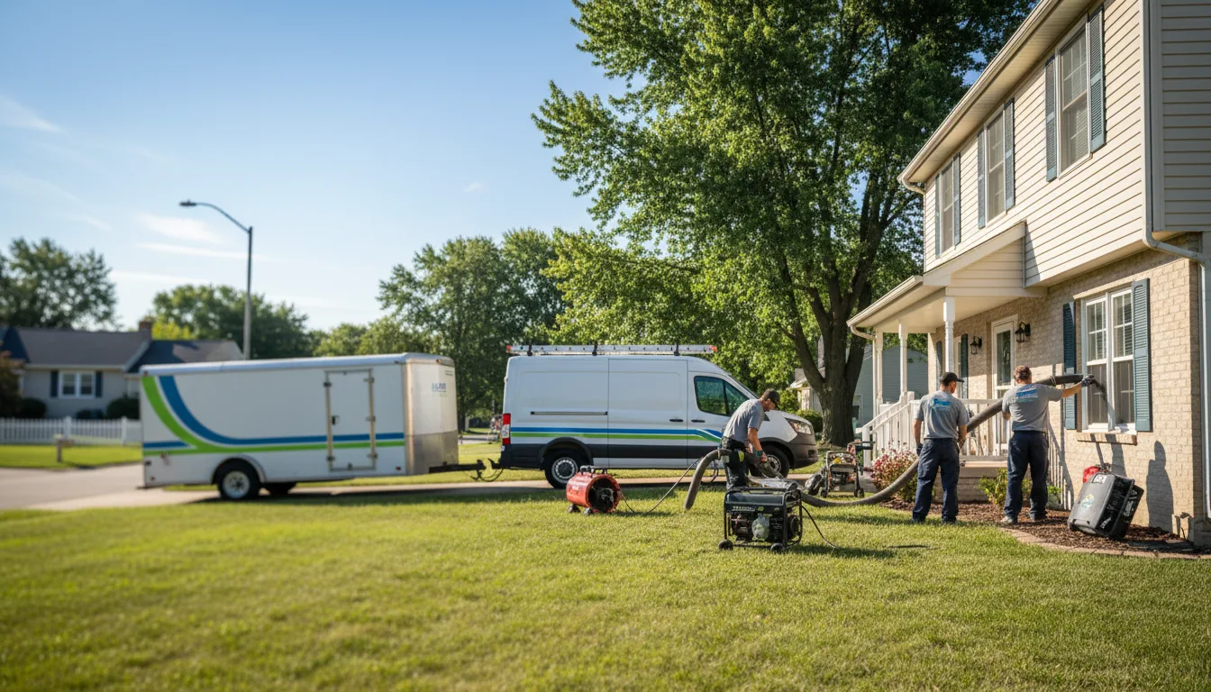 Flooded Basement Restoration And Cleanup With Repair in Brunswick, OH near me